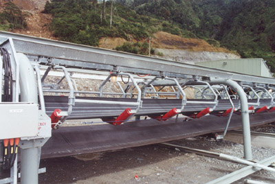 Conveyor beltings used in the glass recycling industrial